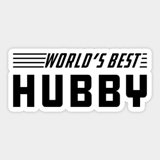Hubby - World's best hubby Sticker